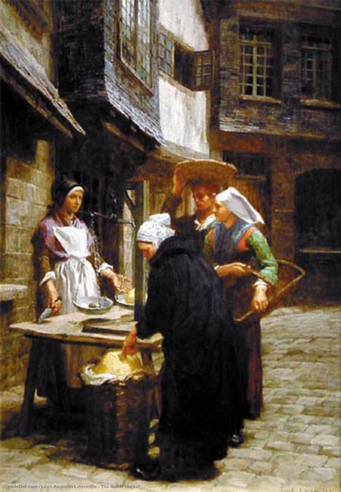 The Butter Market — Léon Augustin L'hermitte