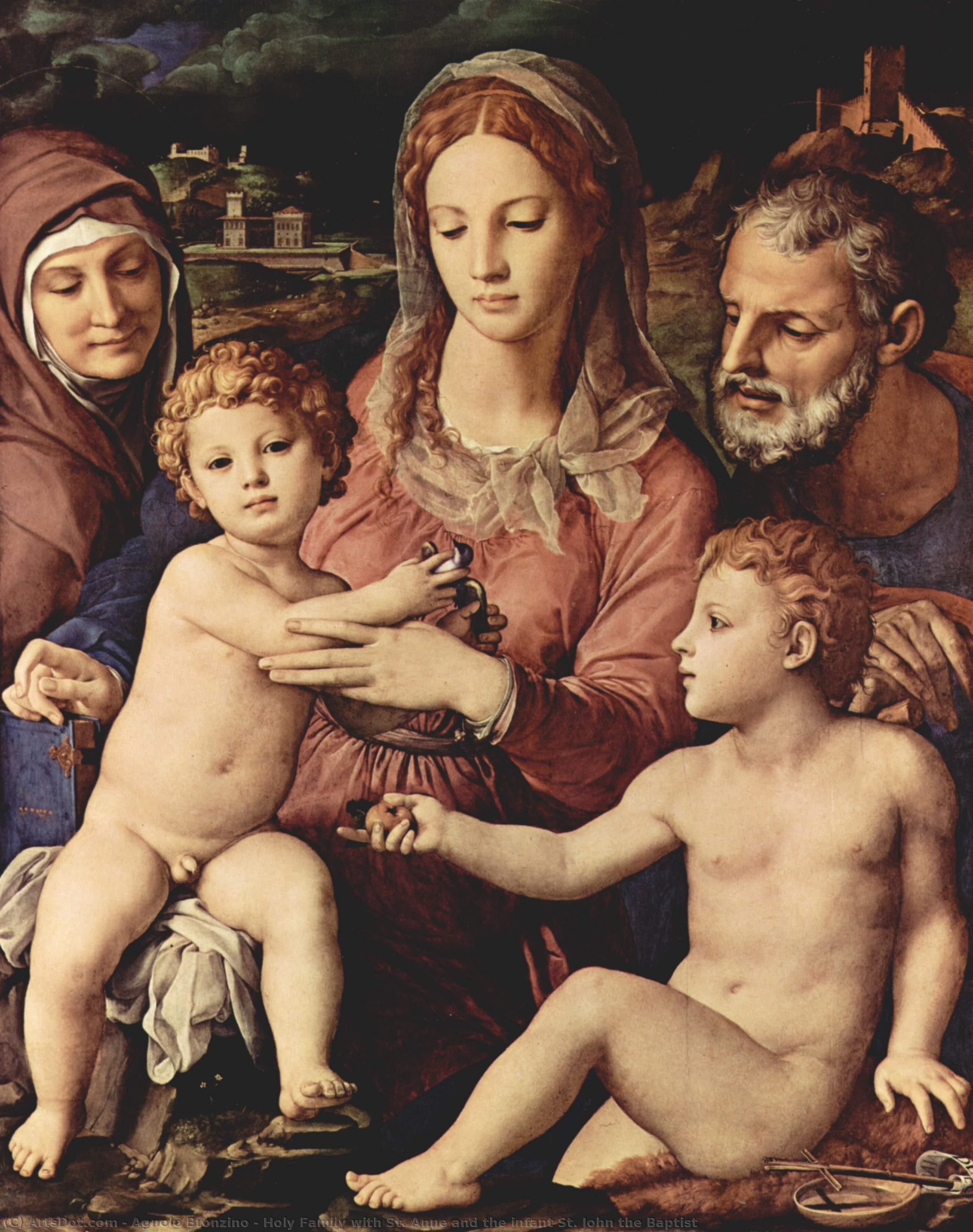 Holy Family With St. Anne And The Infant St. John The Baptist — Агноло Бронзино