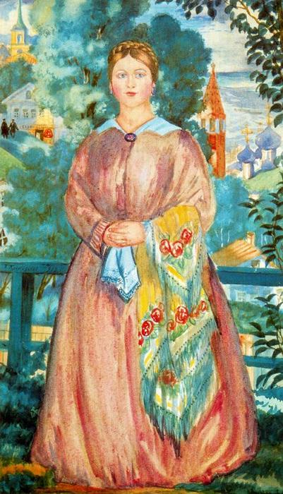 Merchant's Wife 2 — Boris Kustodijev