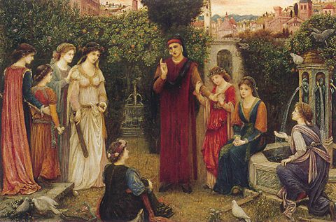 Dante At Verona — Marie Spartali Stillman