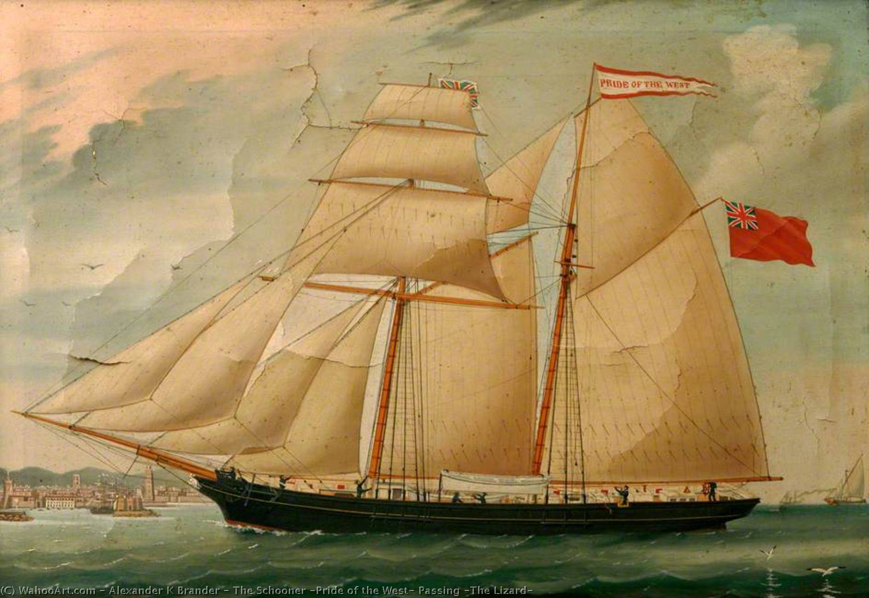 The Schooner 'pride Of The West' Passing 'the Lizard' — Alexander Kay Brander