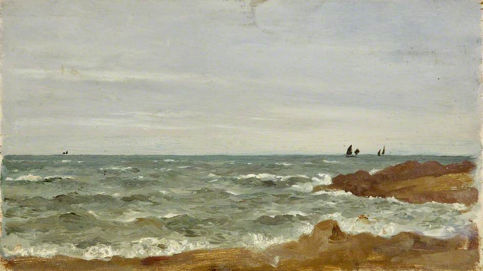 Seascape, Grey Weather — William Matthew Hale