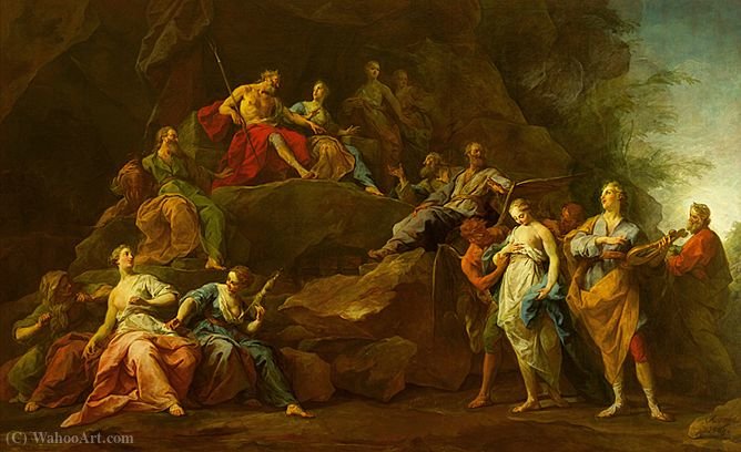 Orpheus Descended Into The Underworld To Ask Eurydice — Jean Restout Ii