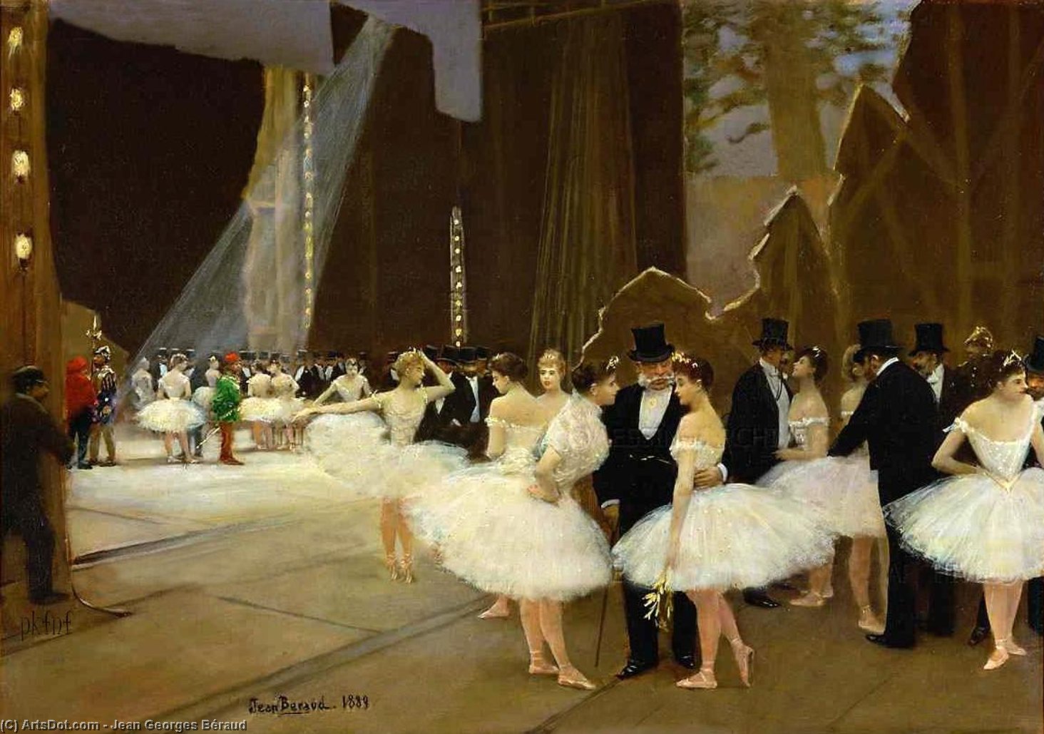 In The Wings At The Opera House — Jean Georges Béraud
