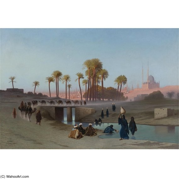 Departure From Cairo — Charles Théodore Frère Dit Frère Bey