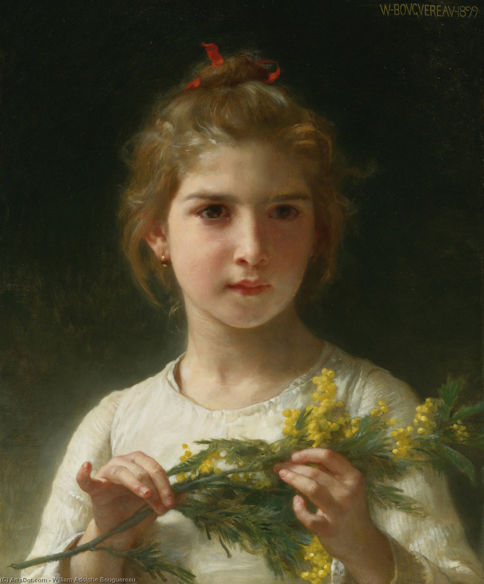Mimosa — William-adolphe Bouguereau