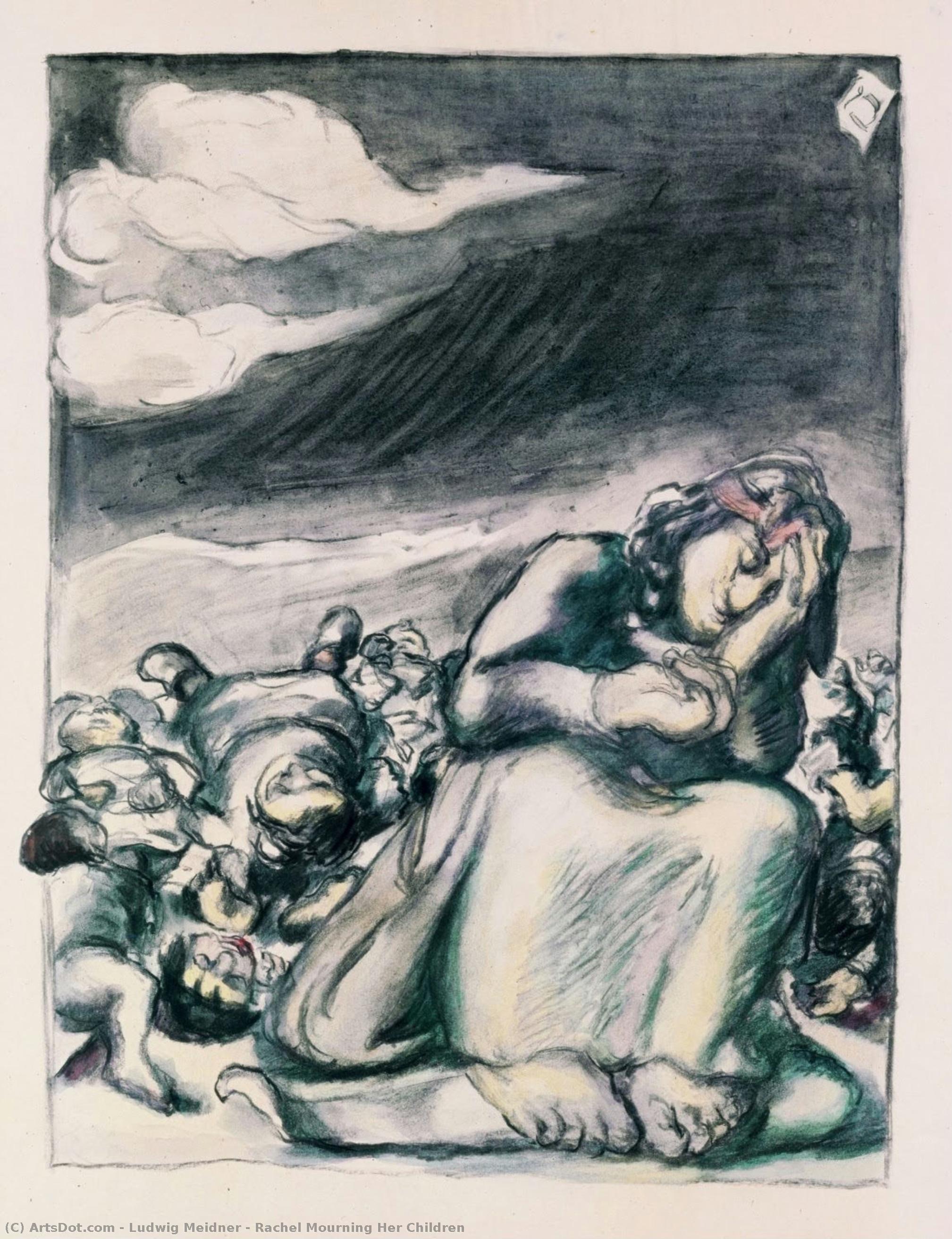 Rachel Mourning Her Children — Ludwig Meidner