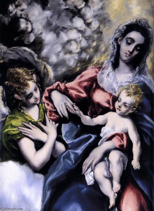 The Virgin And Child With St Martina And St Agnes (detail) — El Greco