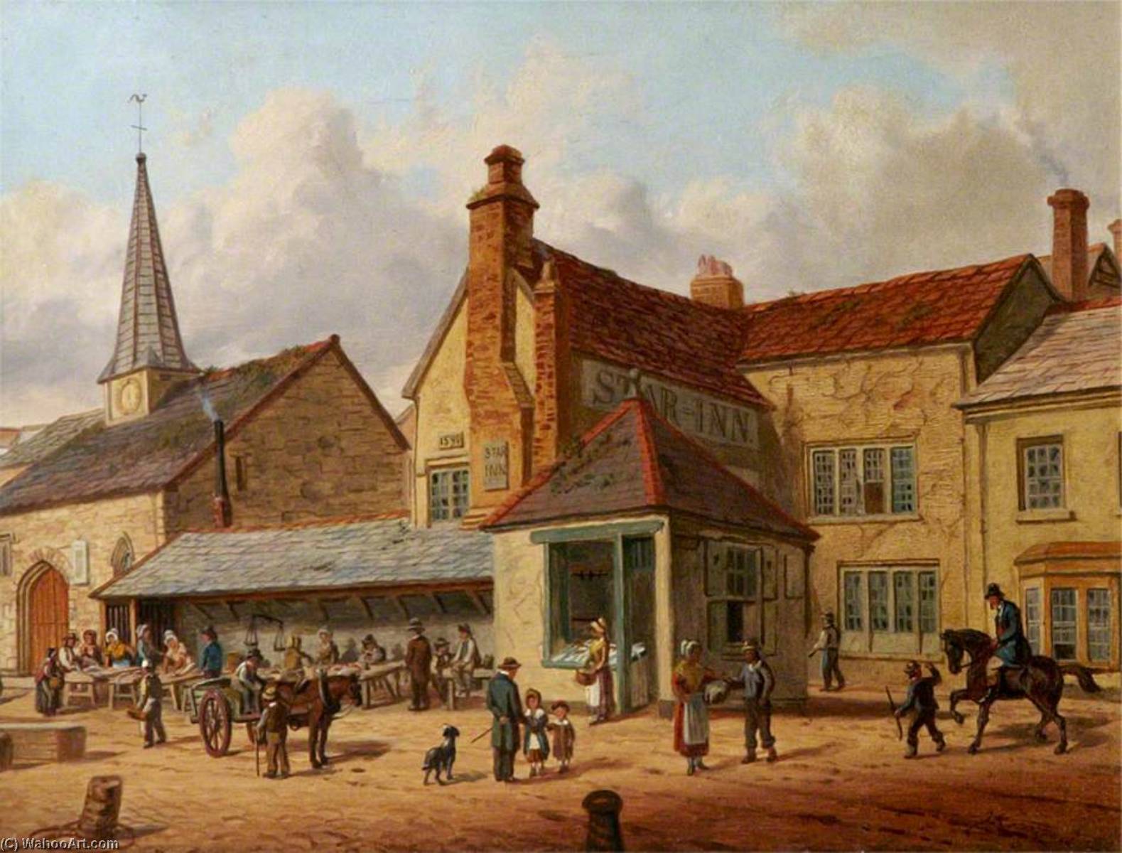 The Fish Shambles, St Nicholas' Chapel And 'the Old Star' Inn, Barnstaple, Devon — Joseph Kennedy
