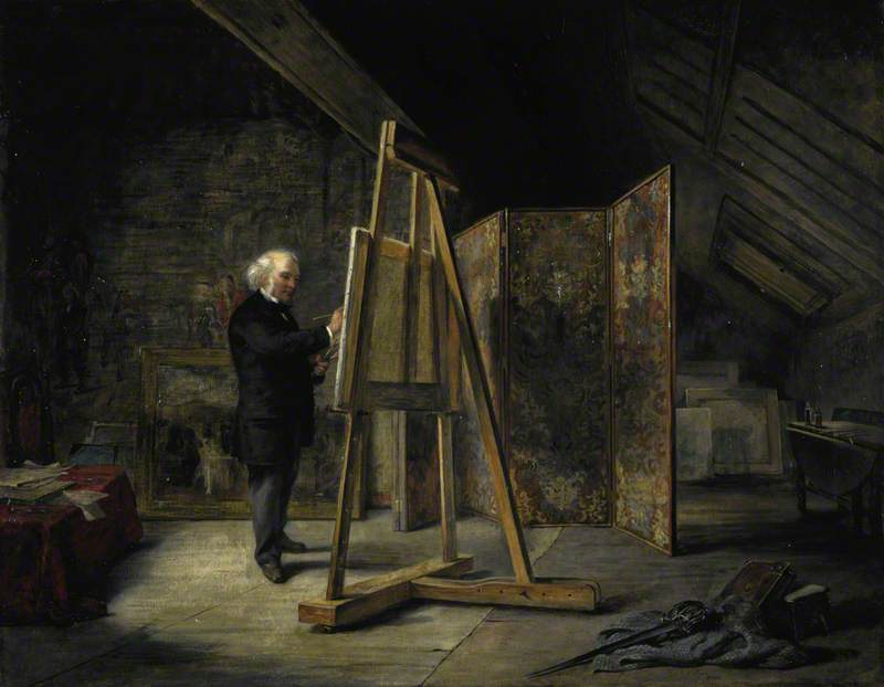 Sir George Harvey (1806–1876), Artist, In His Studio — John Ballantyne