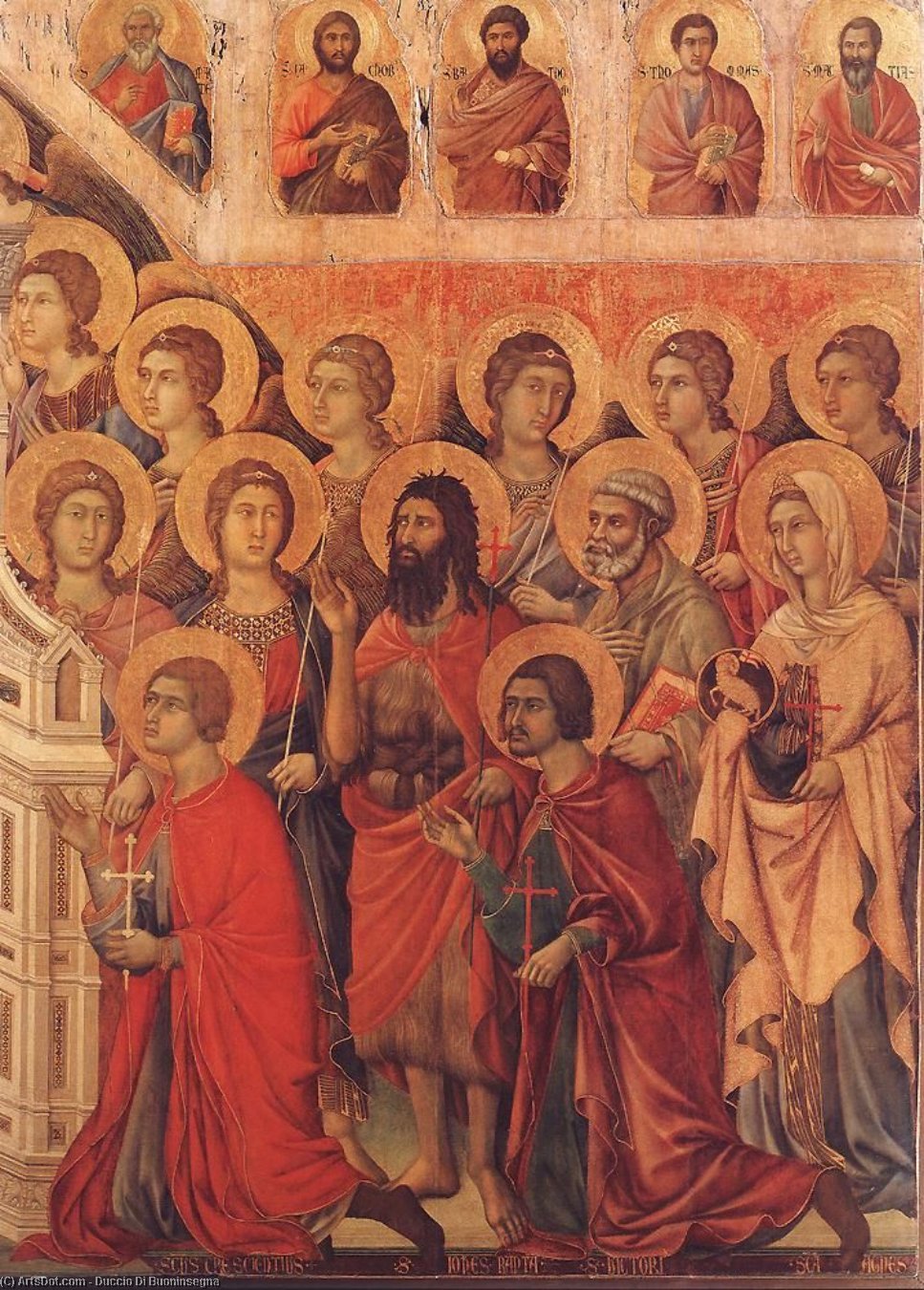 Maestà (detail) — Duccio Di Buoninsegna