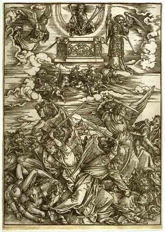 Cuatro Ángeles Vengadores Del Apocalipsis — Albrecht Dürer