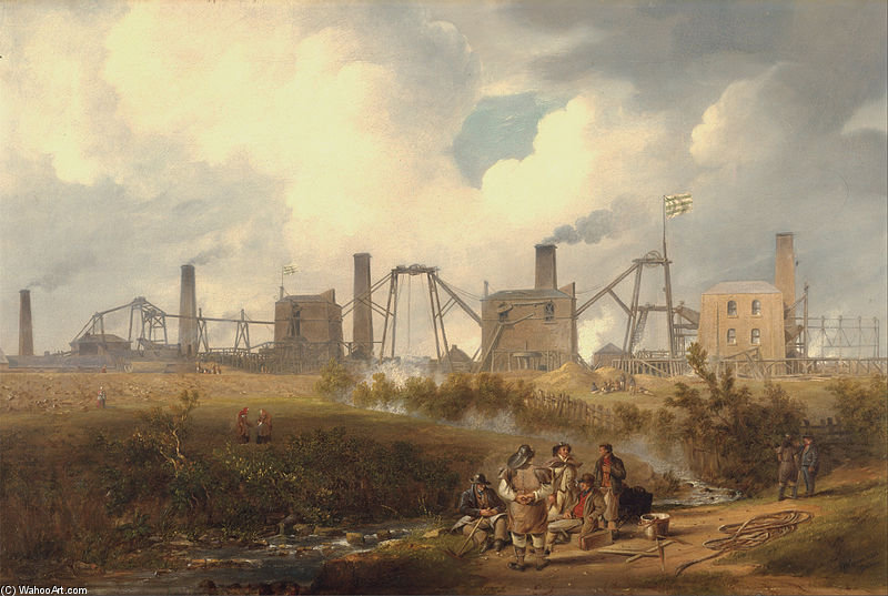A View Of Murton Colliery Near Seaham, County Durham — John Wilson Carmichael