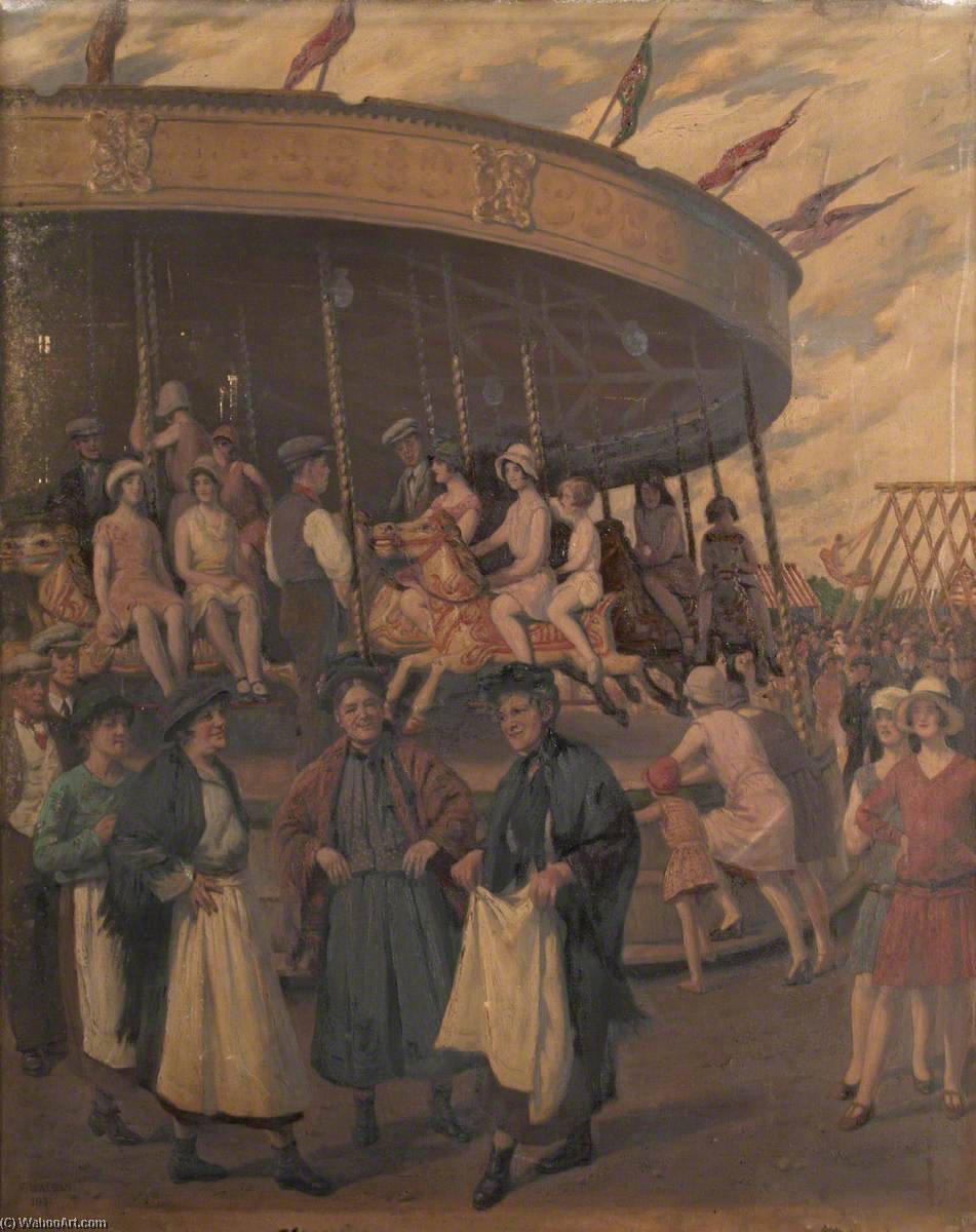 The Old Style And The New (hampstead Heath Fair) — Frederick Dudley Walenn