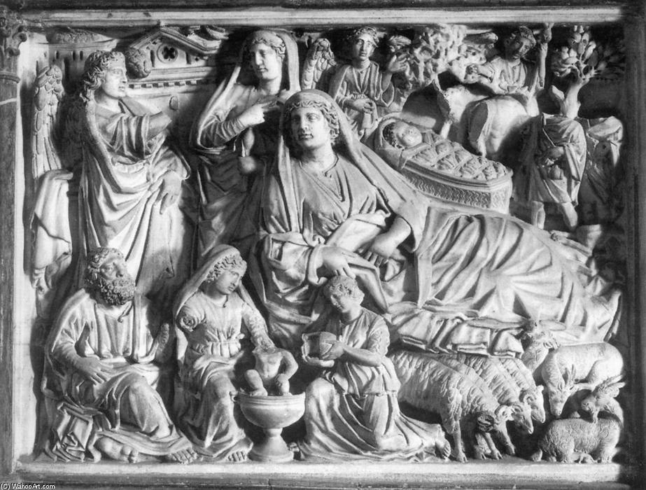 Annunciation, Birth Of Jesus And Adoration Of The Shepherds — Nicola Pisano