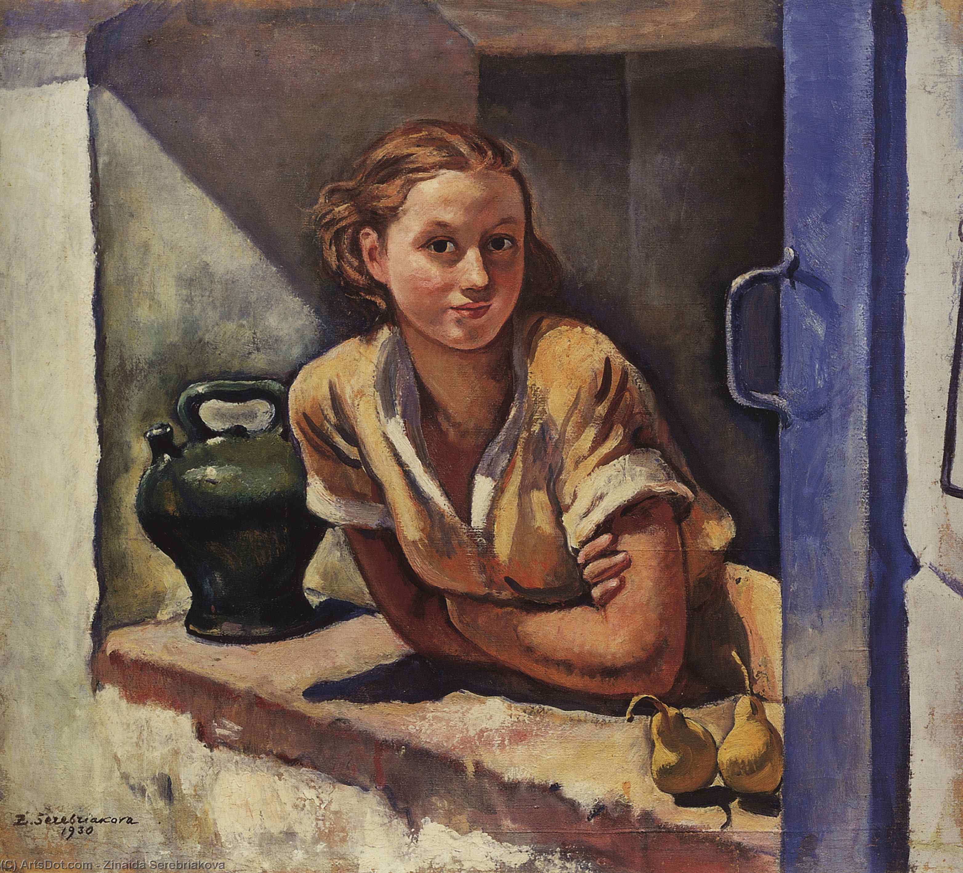 Collioure. Katia On The Terrace — Зинаида Серебрикова