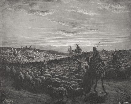 Abraham Journeying Into The Land Of Canaan — Paul Gustave Doré
