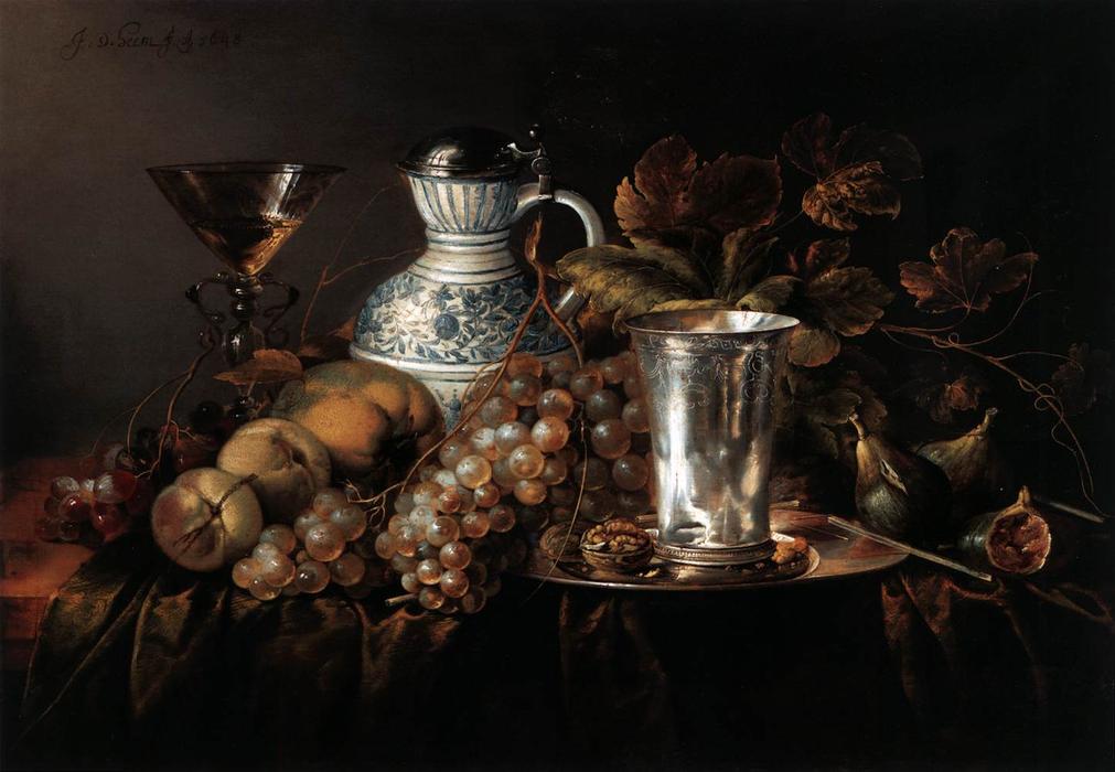 Fruit Still-life With A Silver Beaker — Jan Davidszoon De Heem Or Johannes De Heem Or Johannes Van Antwerpen Or Jan Davidsz De Hem