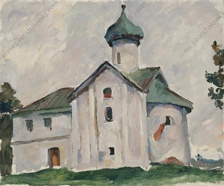Novgorod. The Church. — Pyotr Konchalovsky
