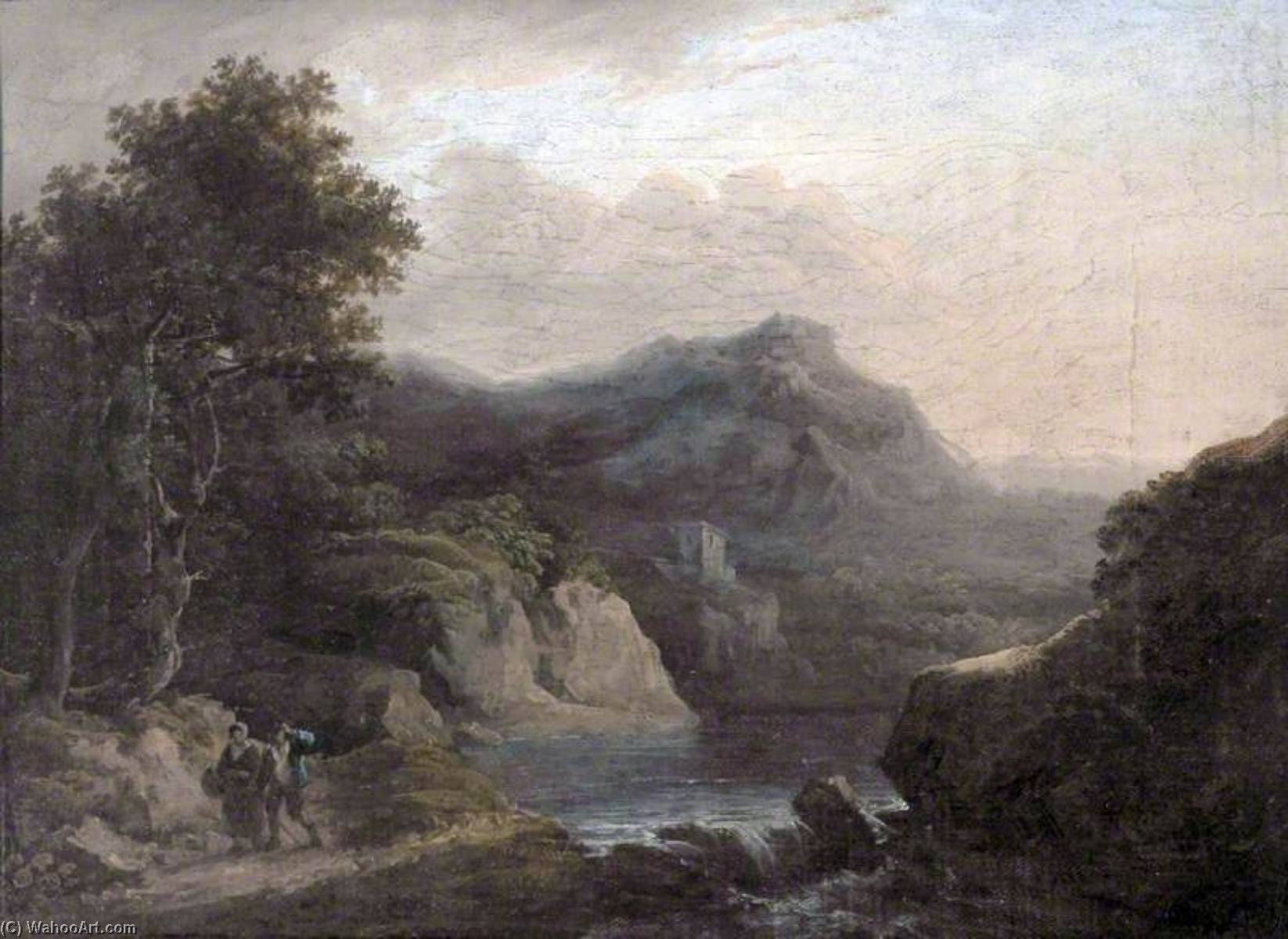 Mountain Scene With A Lake — John Rathbone