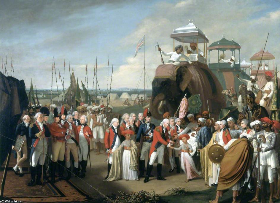 The Reception Of The Mysorean Hostage Princes By Marquis Cornwallis — Robert Home