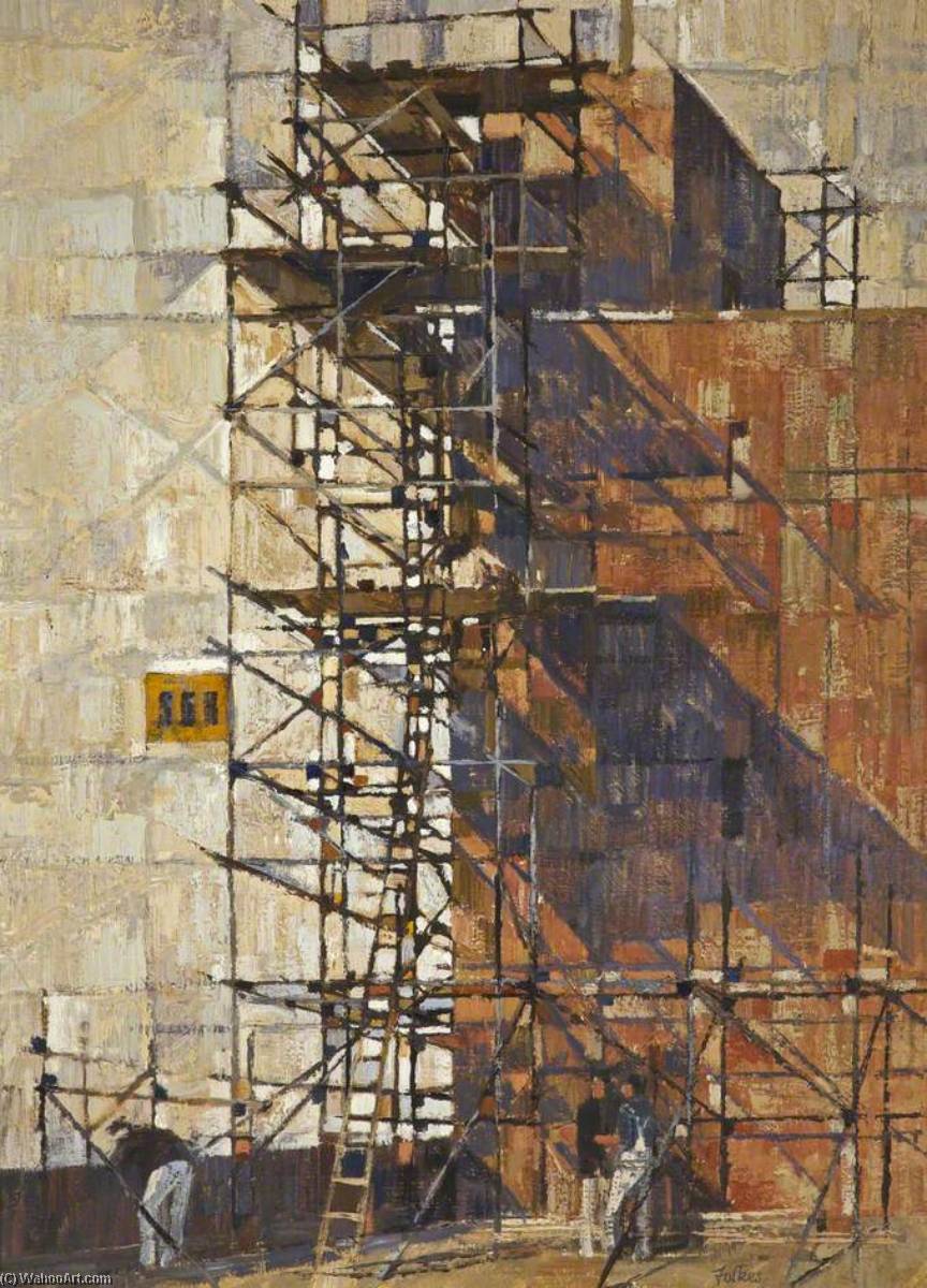 Scaffolding Around A Tower — Peter Leonard Folkes