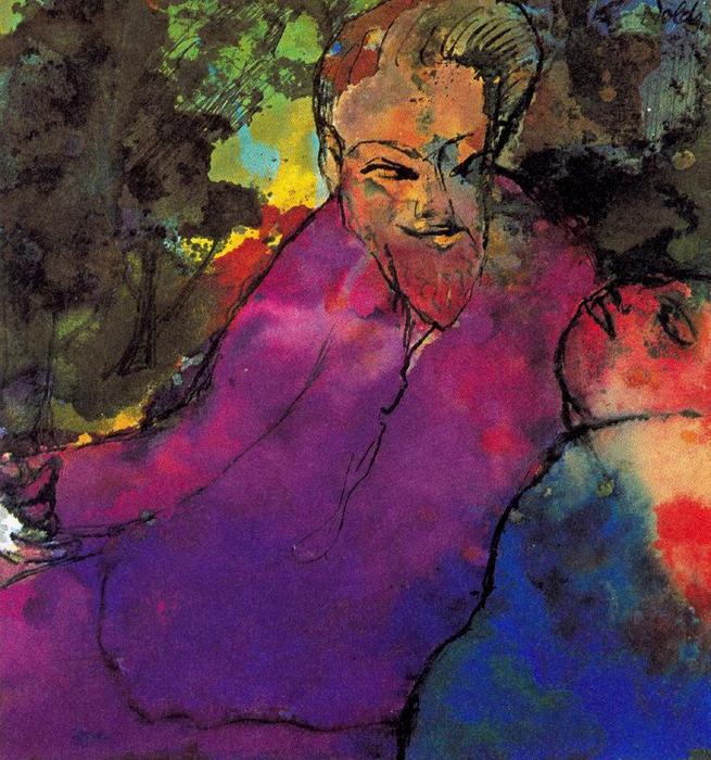 Grotesque Couple — Emile Nolde