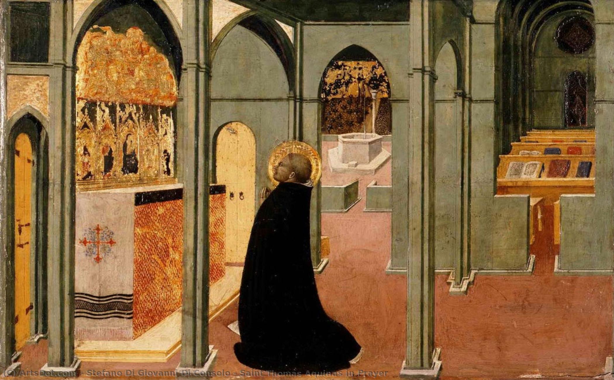 Saint Thomas Aquinas In Prayer — Stefano Di Giovanni Di Consolo