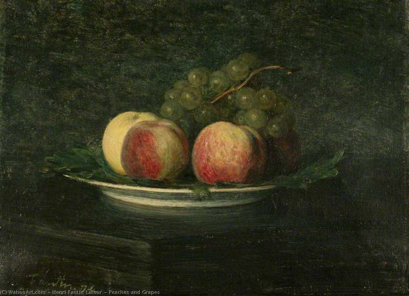 Peaches And Grapes — Henri Fantin-latour