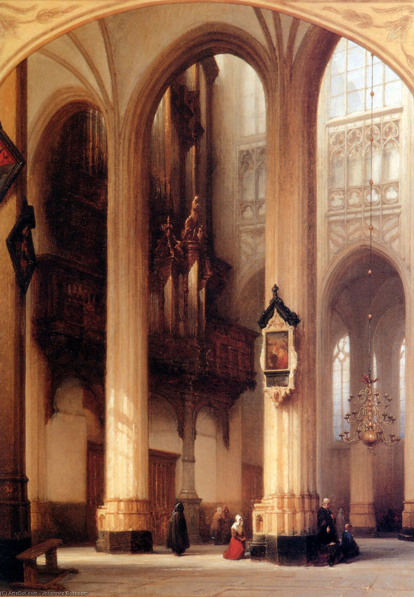Interior Of Sint Jan Church In Den Bosch Sun — Јоханнес Босбум