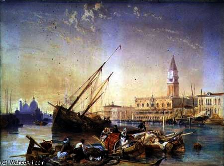 The Grand Canal, Venice On — Джеймс Даффилд Харринг