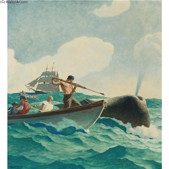 The Story Of Whaling — N.c. Wyeth