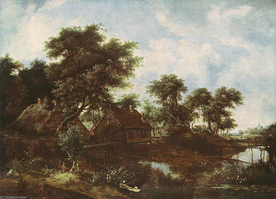 Meyndert The Water Mill Oak Dresden — Meindert Hobbema