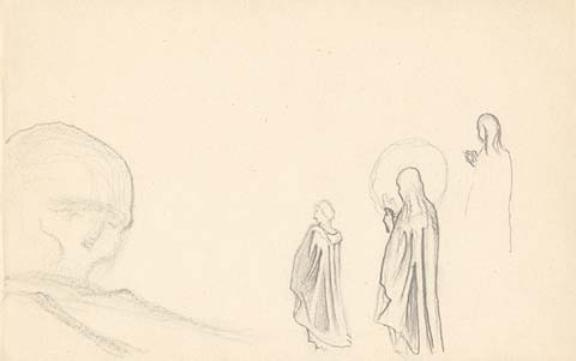 Sketch For ''issa And The Skull Of The Giant'' — Nicholas Roerich