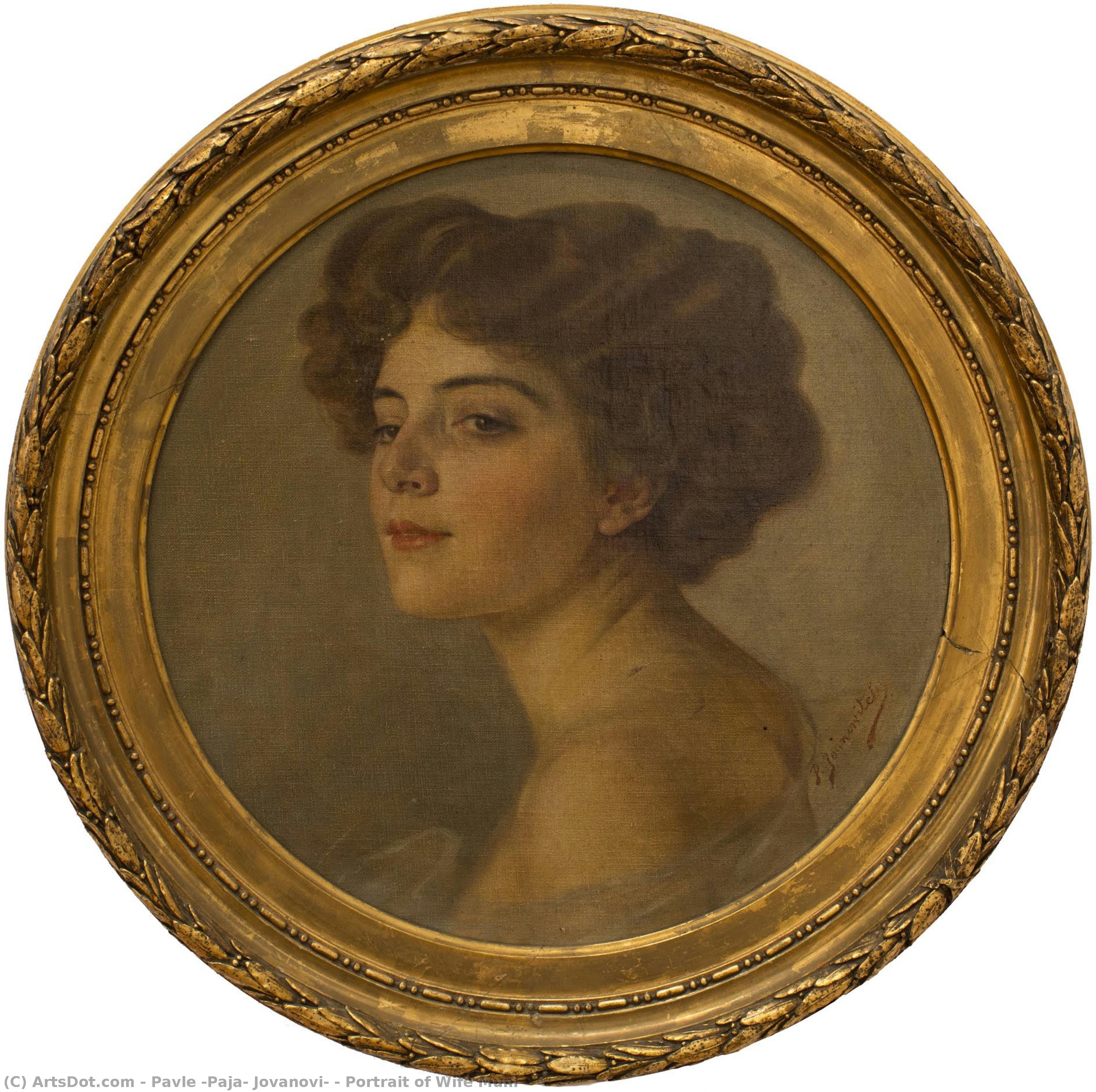 Portrait Of Wife Muni — Павле Јовановић