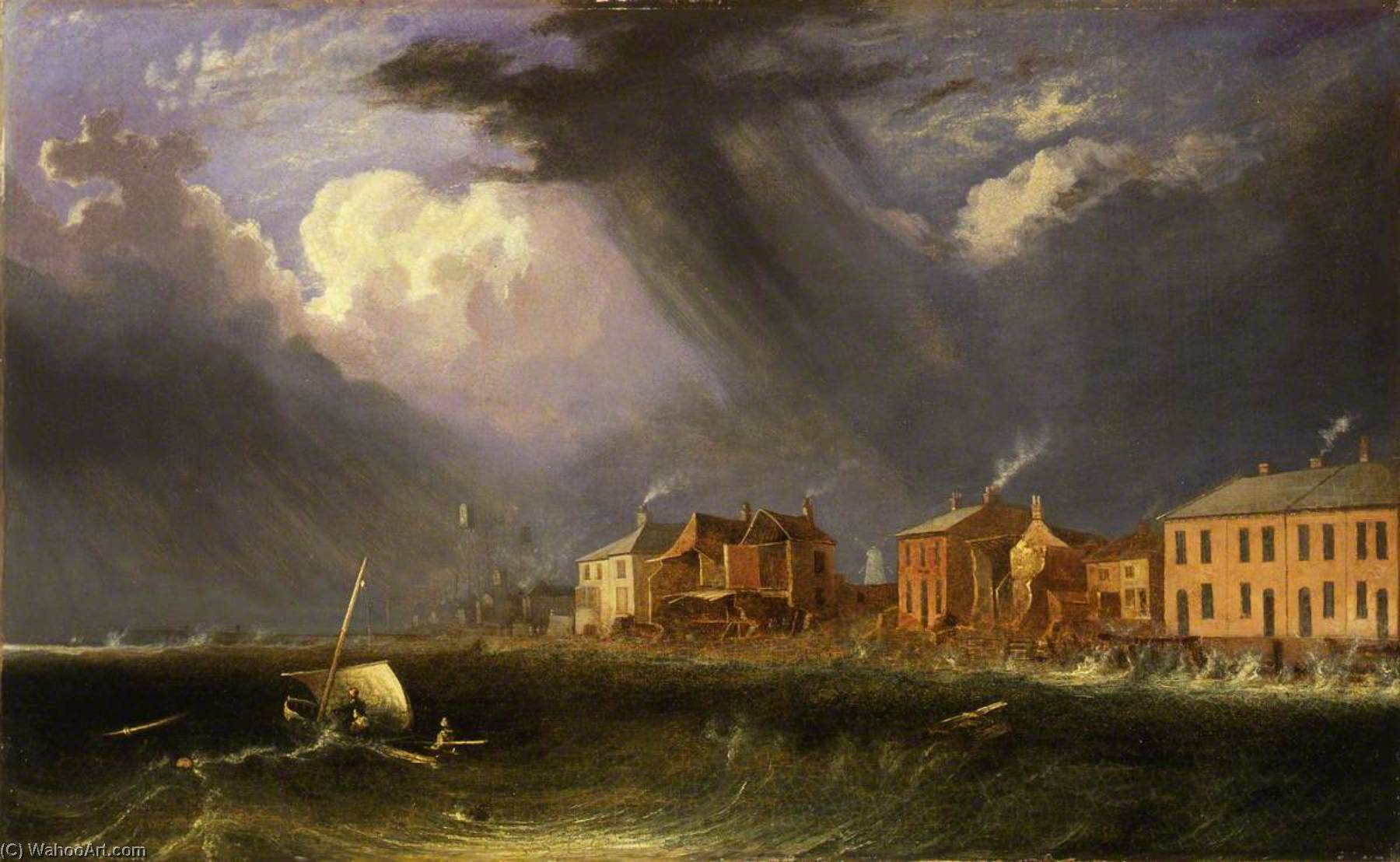 Great Gale At Yarmouth On Ash Wednesday — John Berney Crome