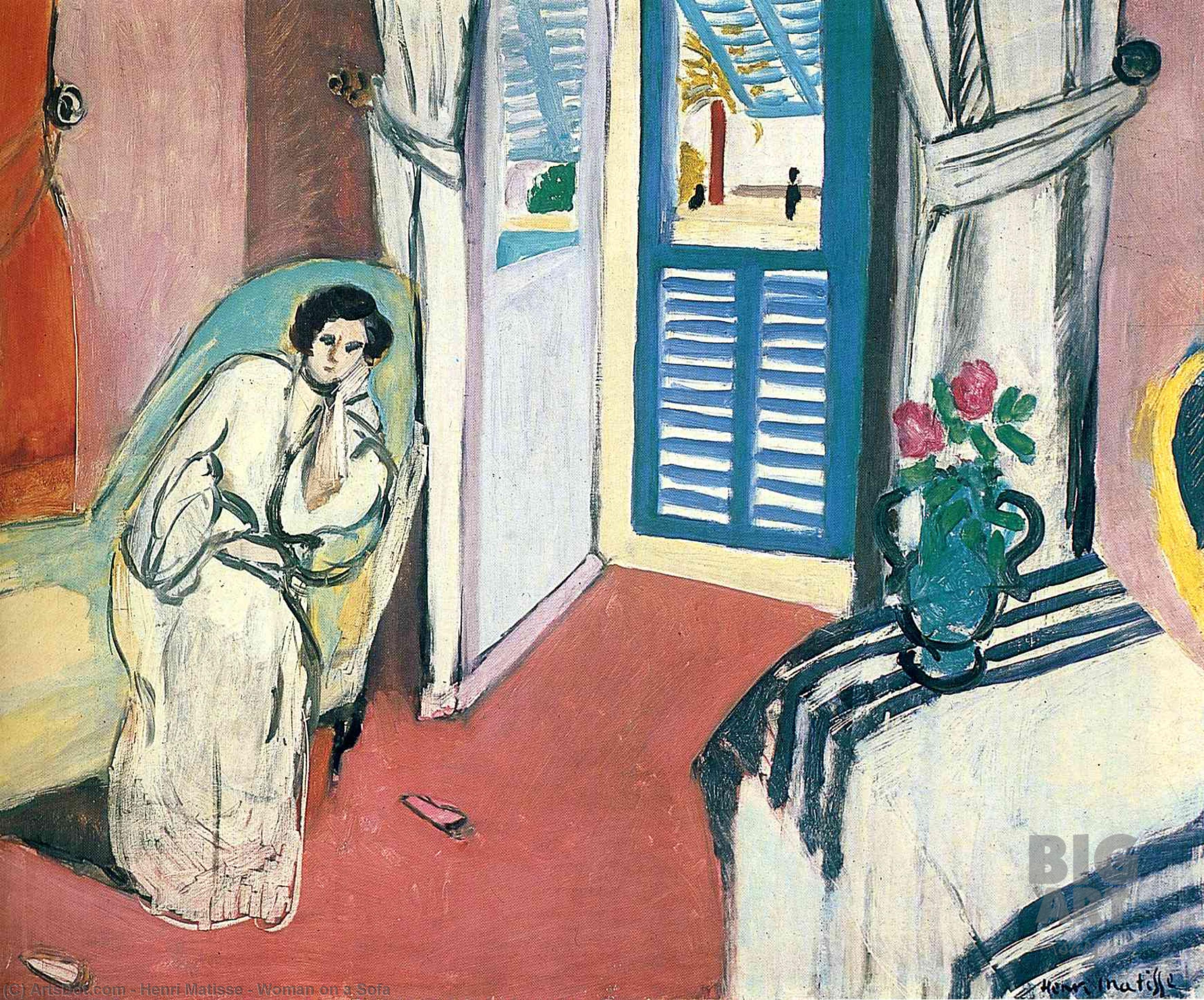 Woman On A Sofa — Henri Matisse
