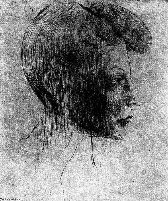 Woman's Head In Profile — Pablo Picasso