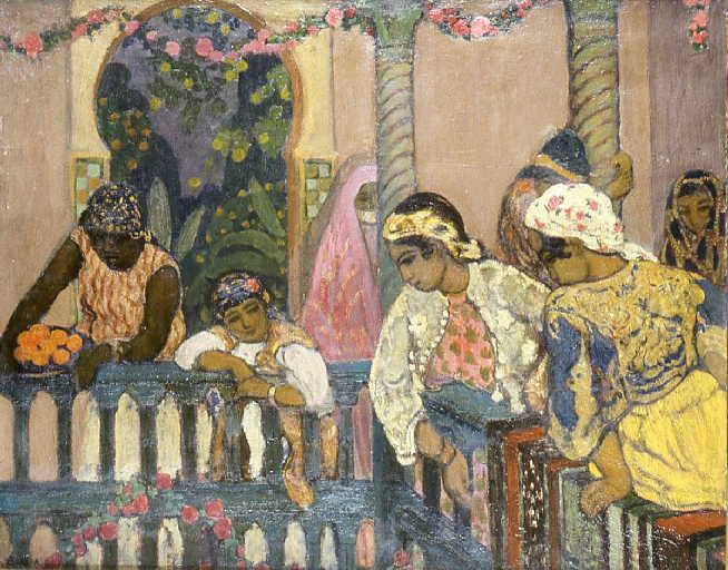 Femmes Mauresques Regardant La Fête — André Sureda