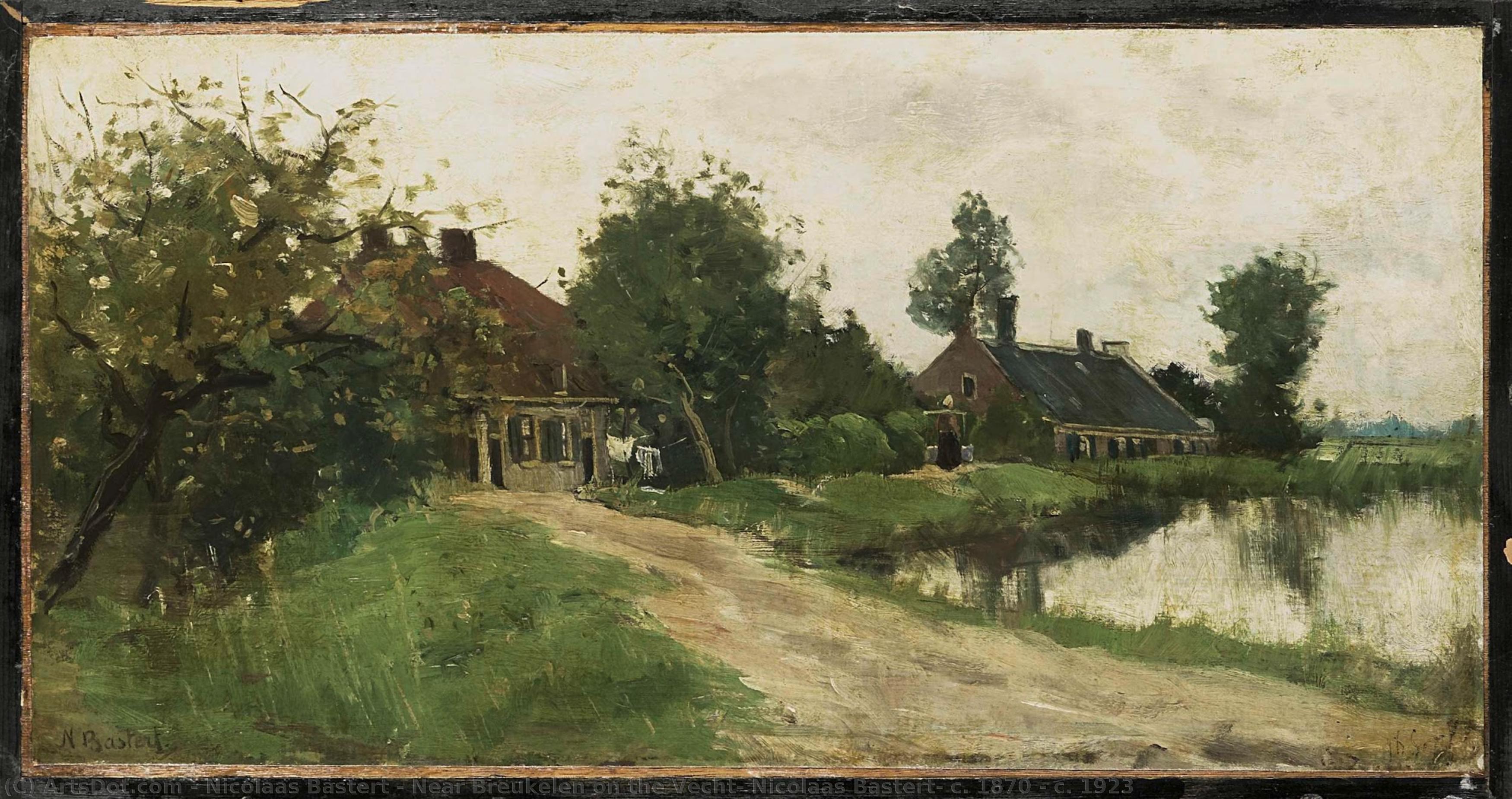 Near Breukelen On The Vecht, Nicolaas Bastert, C. 1870 - C. 1923 — Nicolaas Bastert
