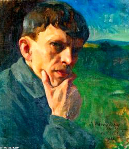 Self-portrait — Agost Benkhard