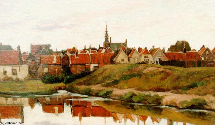 Gezicht Op Zierikzee Vanaf De Westhavendijk — Nicolaas Bastert