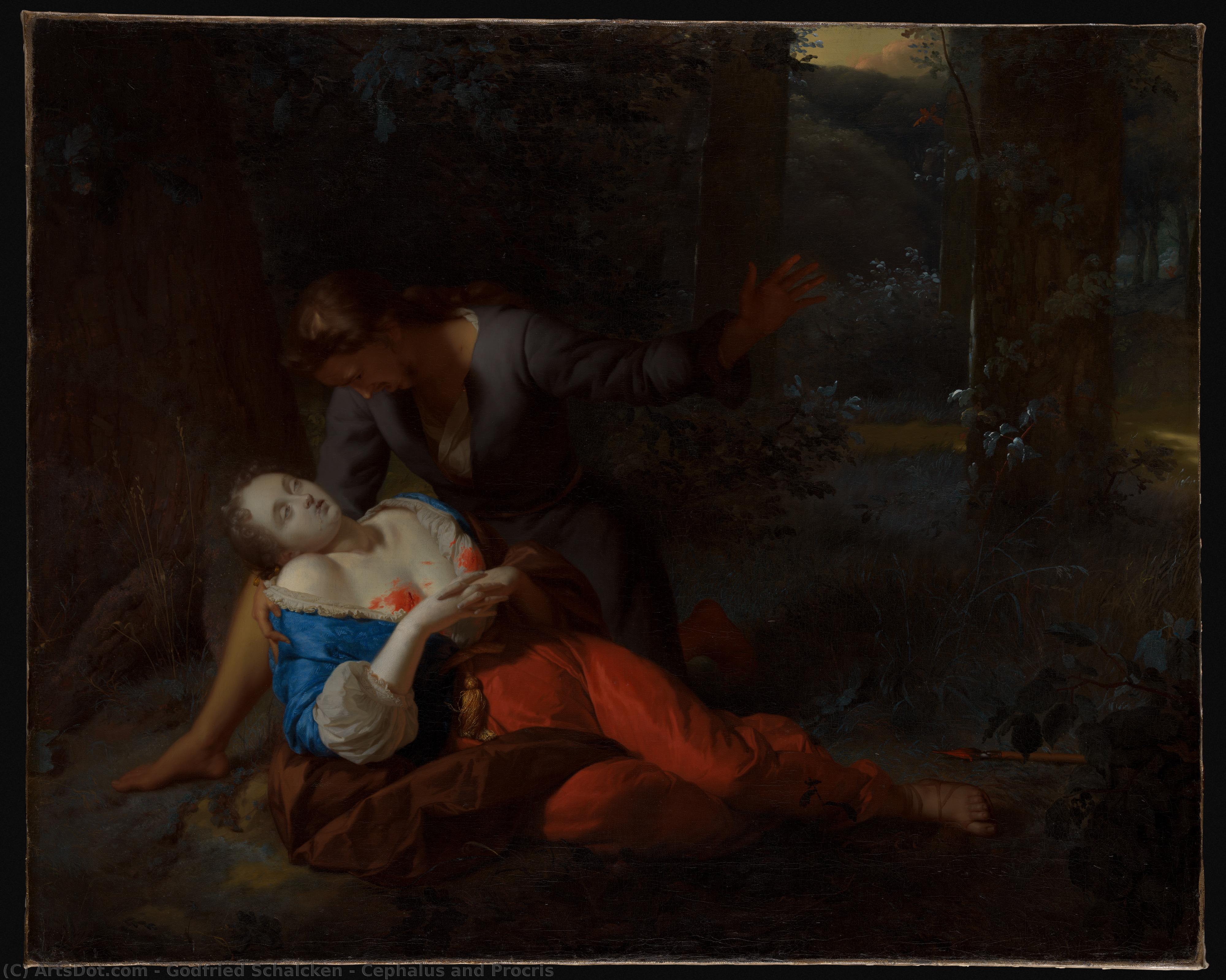 Cephalus And Procris — Godfrid Šalken