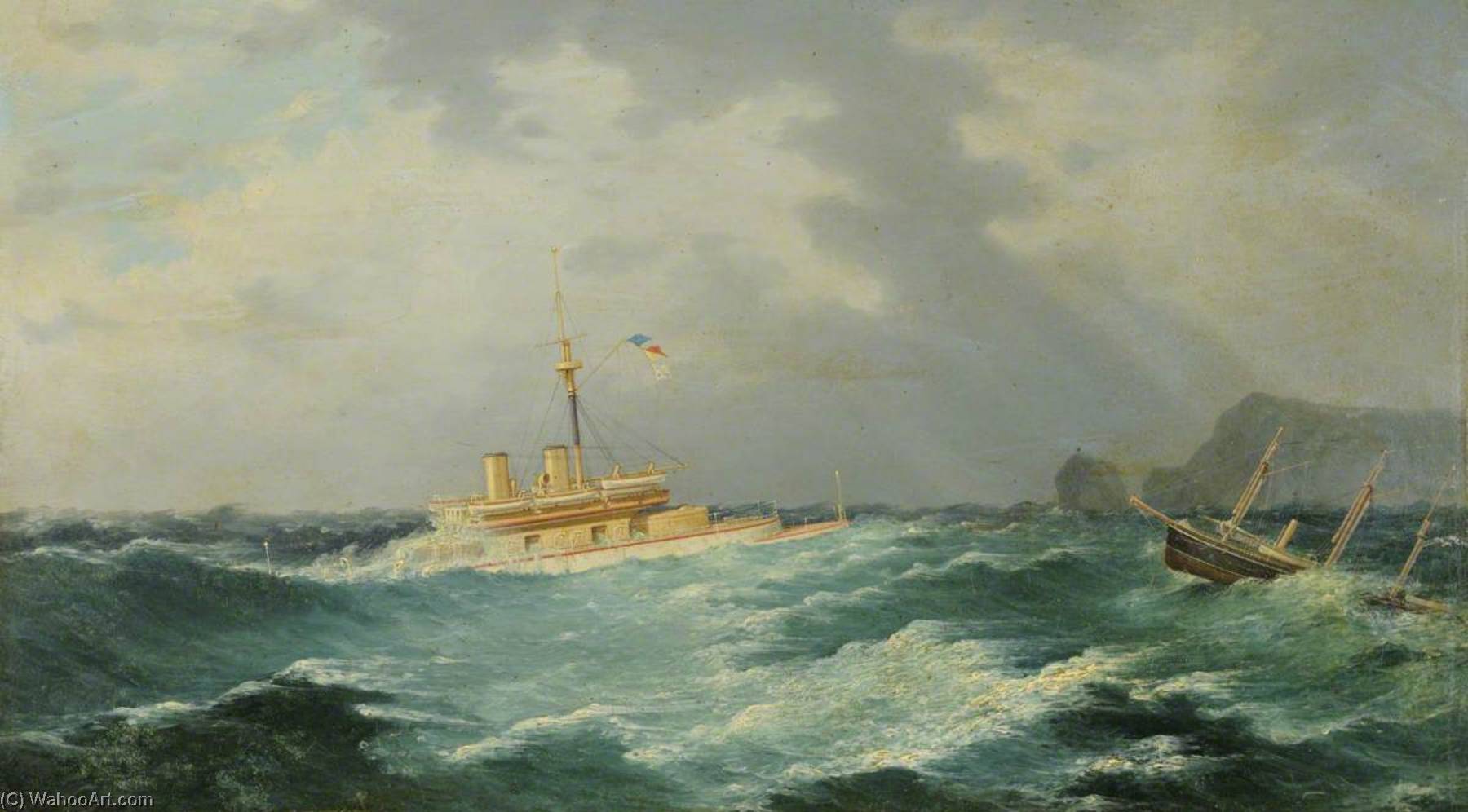 Hms 'thunderer' Off Malta — Giancinto Gianni