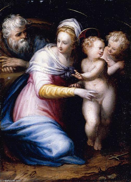 Holy Family With The Infant St John The Baptist — Prospero Fontana