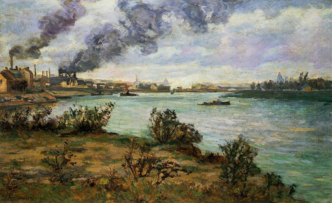 The Confluence Of The Seine And Marne At Ivry — Ferdinand Guillaumin