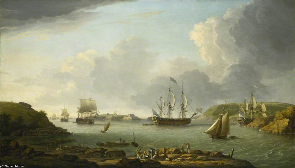 Return Of A Fleet Into Plymouth Harbour — Dominic Serres
