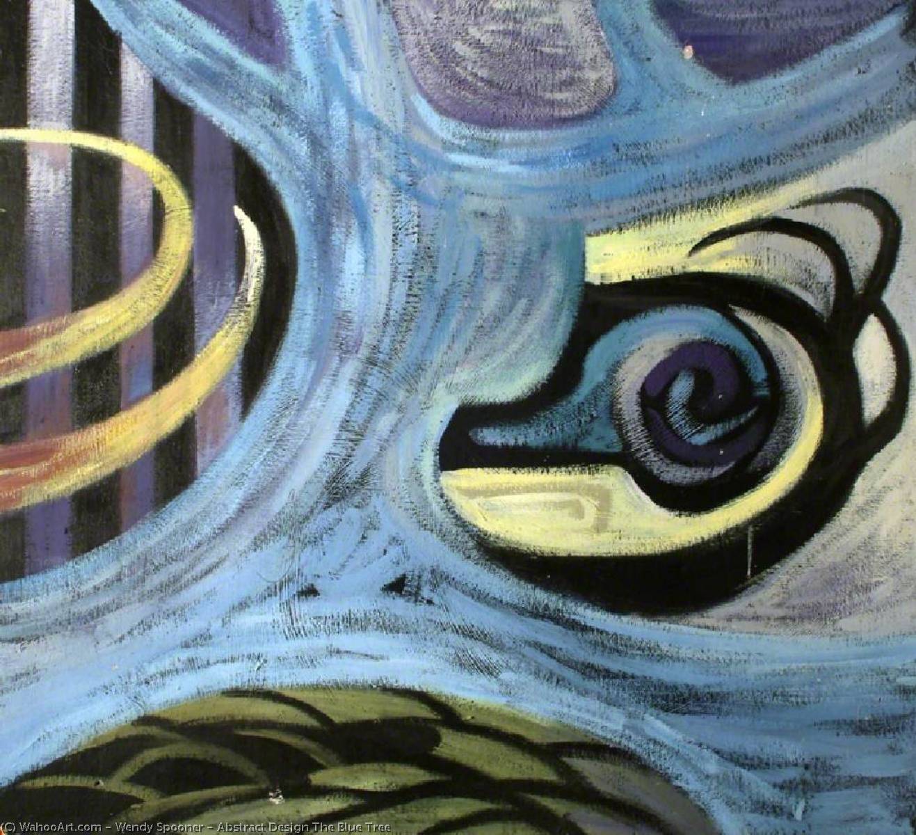 Abstract Design The Blue Tree — Wendy Spooner