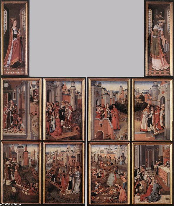 St Ursula, The Church And The Synagogue — Master Of The Legend Of Saint Ursula