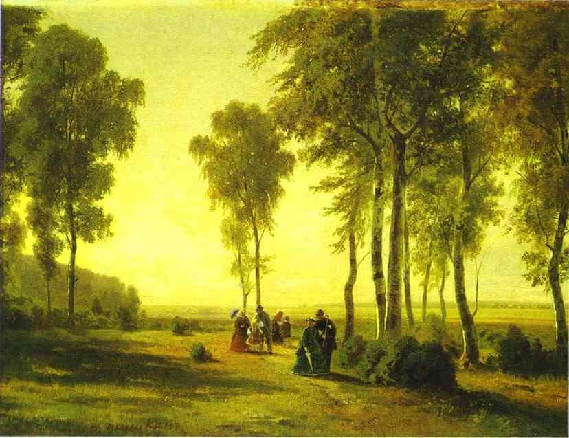 Promenading In The Forest — Иван Шишкин